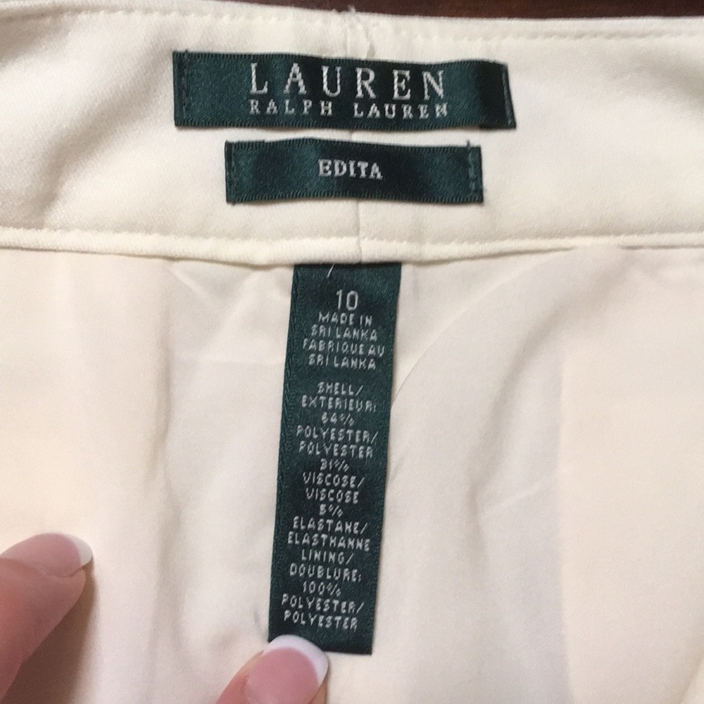 SOLD NWT Lauren Ralph Lauren size 10 lined slacks - Picture 4 of 6